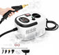 Pulitore a Vapore Casa 2500W, Pulitore Vapore Portatile ad Alta Pressione, 6 Velocità Regolabili, Serbatoio 1200 ml, Pulitore a Vapore per Cucina, Bagno, Finestre, Auto con 3 Testine.