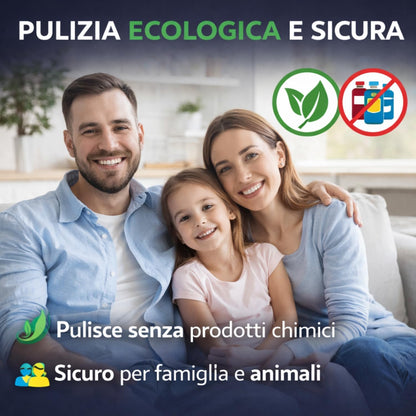 Pulitore a Vapore Casa 2500W, Pulitore Vapore Portatile ad Alta Pressione, 6 Velocità Regolabili, Serbatoio 1200 ml, Pulitore a Vapore per Cucina, Bagno, Finestre, Auto con 3 Testine.
