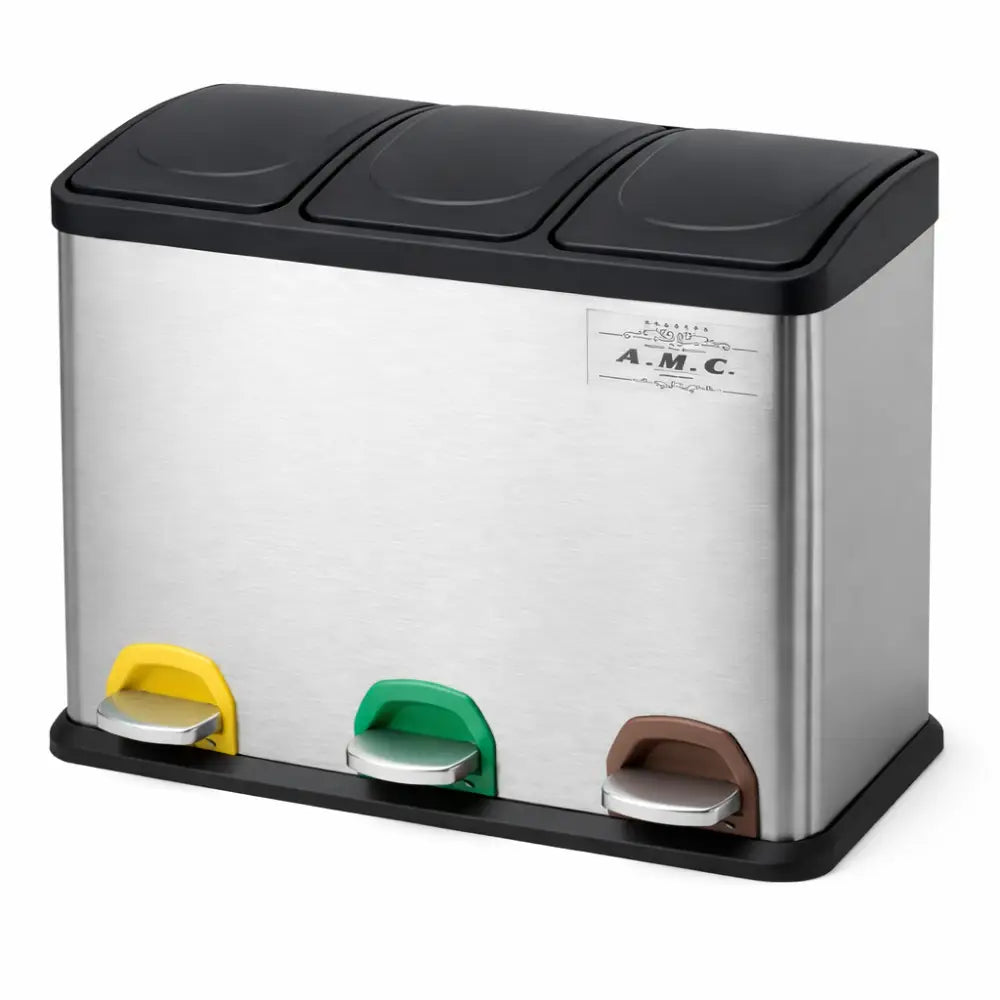 Pattumiera Differenziata 45L 3x15L con Pedale